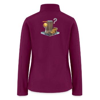 HODL Enigma Crypto Treasure - Women’s Soft Shell Jacket - raspberry - Back