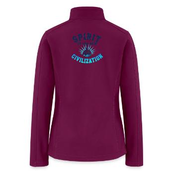 Spirit of the New Civilization - Women’s Soft Shell Jacket - raspberry - Back