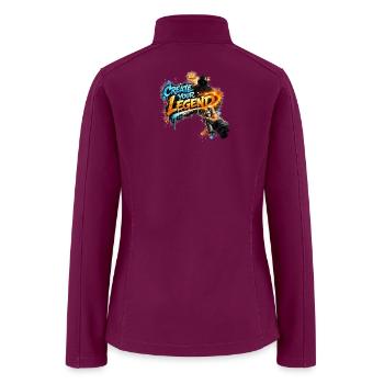 Create Your Legend Graffiti - Women’s Soft Shell Jacket - raspberry - Back