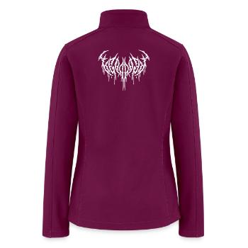 Dripping Thorn Logo - Women’s Soft Shell Jacket - raspberry - Back