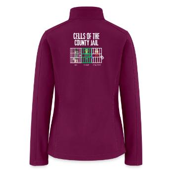 Cellblock Trio Jail Scene - Women’s Soft Shell Jacket - raspberry - Back