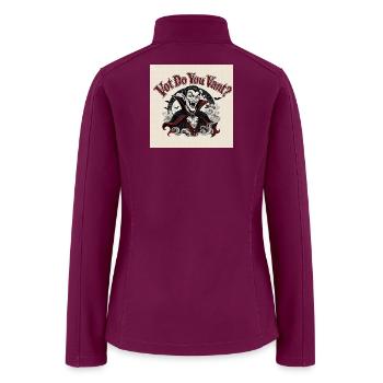 Vampire Want - Women’s Soft Shell Jacket - raspberry - Back