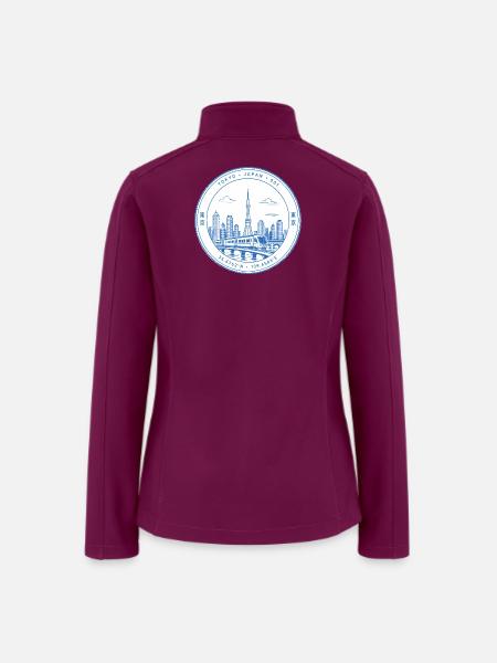 Tokyo Eki Art - Women’s Soft Shell Jacket - raspberry