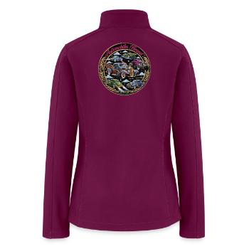 Automobiles brand limited edition  - Women’s Soft Shell Jacket - raspberry - Back