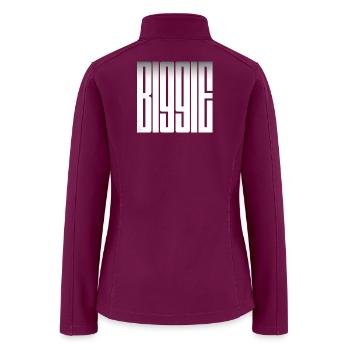 Monolithic Mono Glyphs - Women’s Soft Shell Jacket - raspberry - Back