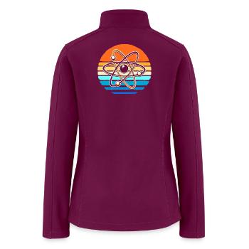 Quantum Mechanics Science Atom - Women’s Soft Shell Jacket - raspberry - Back