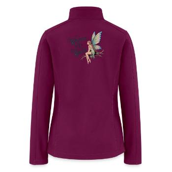Forest Fairy - Whispers of the Woods - Women’s Soft Shell Jacket - raspberry - Back