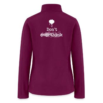 Expressive Mindset Statement T-Shirt - Women’s Soft Shell Jacket - raspberry - Back
