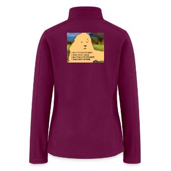 Strong Because I Was Weak - Women’s Soft Shell Jacket - raspberry - Back