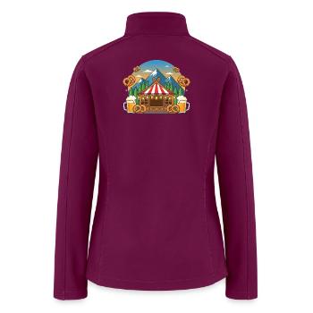 Oktoberfest Beer Lover | Bavarian Breweriana Desig - Women’s Soft Shell Jacket - raspberry - Back