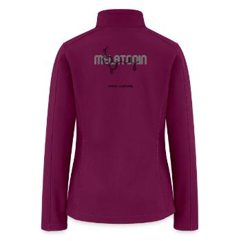 Melatonin Molecule Outline - Women’s Soft Shell Jacket - raspberry - Back