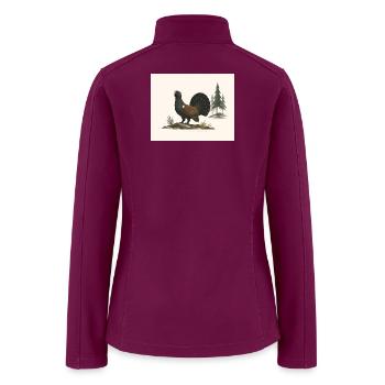 Silent Capercaillie - Women’s Soft Shell Jacket - raspberry - Back