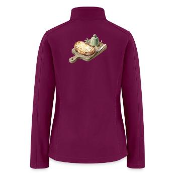 Toast & Tea - Women’s Soft Shell Jacket - raspberry - Back