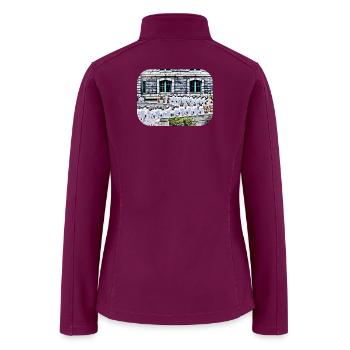 After the Noon Meal Formation - Women’s Soft Shell Jacket - raspberry - Back
