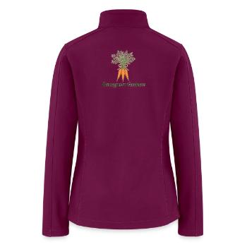 Homegrown Carrot Goodness - Women’s Soft Shell Jacket - raspberry - Back