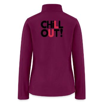 chill out - Women’s Soft Shell Jacket - raspberry - Back