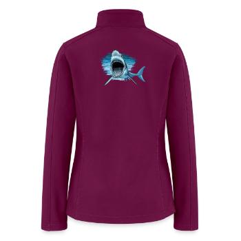 shark - Women’s Soft Shell Jacket - raspberry - Back