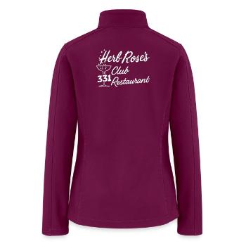 Herb Rose's Club Restaurant Sign - Women’s Soft Shell Jacket - raspberry - Back