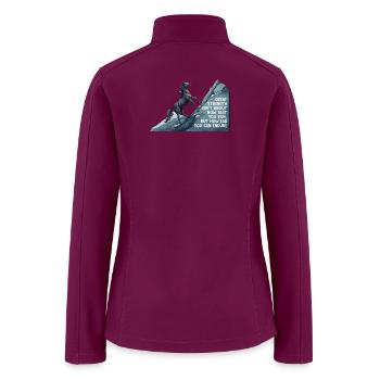 Horse Great Strength How Far You Can Endure TShirt - Women’s Soft Shell Jacket - raspberry - Back