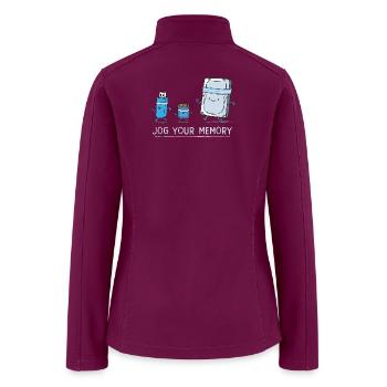 Software Engineer IT Support Your Memory Gym - Women’s Soft Shell Jacket - raspberry - Back