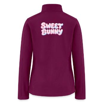 Cotton Candy Bunny - Women’s Soft Shell Jacket - raspberry - Back