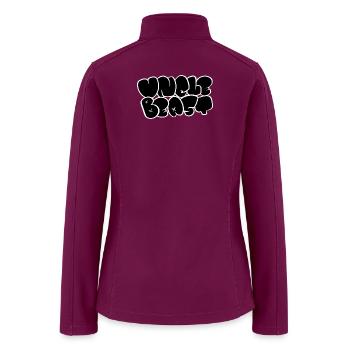 One Bad Graffiti Bubble - Women’s Soft Shell Jacket - raspberry - Back