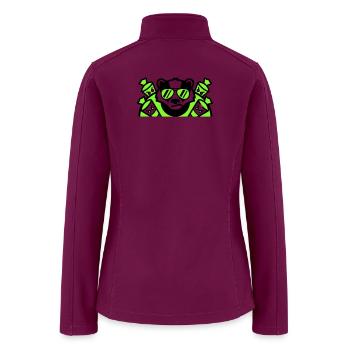 Badger Candy Cones Crest - Women’s Soft Shell Jacket - raspberry - Back