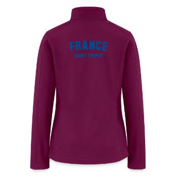 SAINT-TROPEZ France - Women’s Soft Shell Jacket - raspberry - Back
