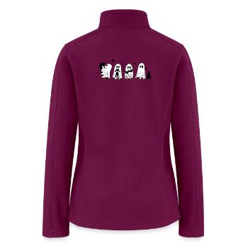 Comfort Cat - Women’s Soft Shell Jacket - raspberry - Back
