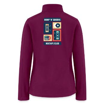  Bump 'n' Groove Mixtape Club - Women’s Soft Shell Jacket - raspberry - Back