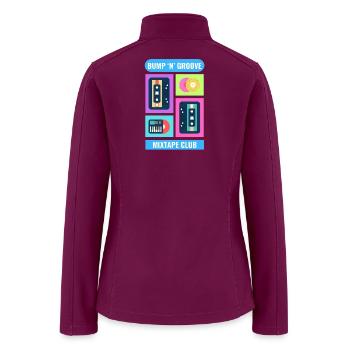 Bump 'n' Groove Mixtape Club - Women’s Soft Shell Jacket - raspberry - Back