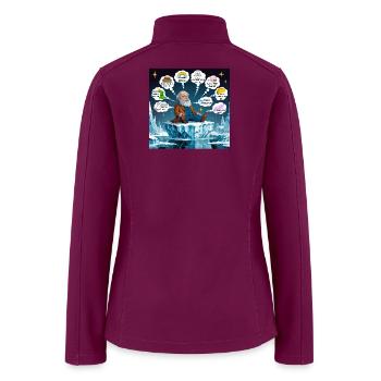 Psychology theory - Women’s Soft Shell Jacket - raspberry - Back
