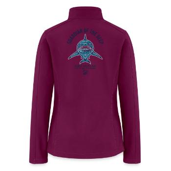 Art for Ocean Love - Women’s Soft Shell Jacket - raspberry - Back