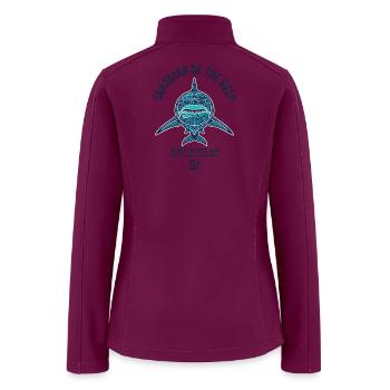 Art for Ocean Love - Women’s Soft Shell Jacket - raspberry - Back