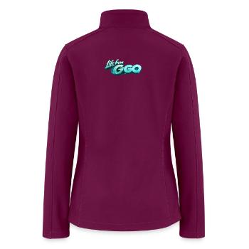 Life from GO - Women’s Soft Shell Jacket - raspberry - Back