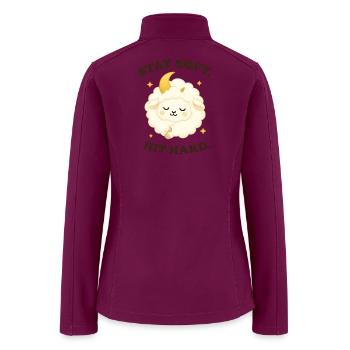 Sugar Cotton Sheep - Women’s Soft Shell Jacket - raspberry - Back
