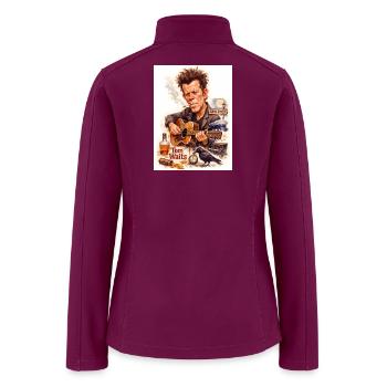 Tom Waits Rain Dogs Portrait - Women’s Soft Shell Jacket - raspberry - Back