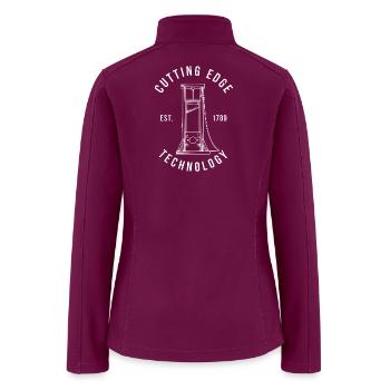 Cutting Edge Tech Est 1789 - Women’s Soft Shell Jacket - raspberry - Back