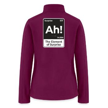 Ah The Element of Surprise - Women’s Soft Shell Jacket - raspberry - Back