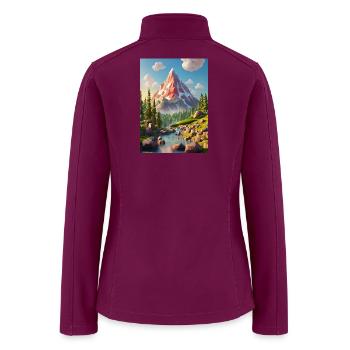 Crimson Peak Dawn - Women’s Soft Shell Jacket - raspberry - Back