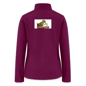 Wine-o-saurus  - Women’s Soft Shell Jacket - raspberry - Back