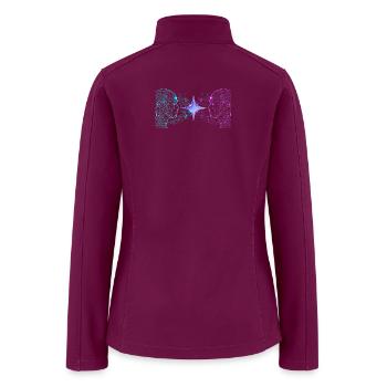 Twin Circuit Minds - Women’s Soft Shell Jacket - raspberry - Back