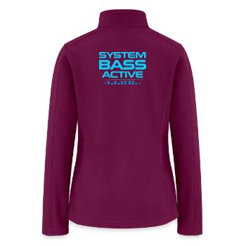 System Bass Active - Women’s Soft Shell Jacket - raspberry - Back