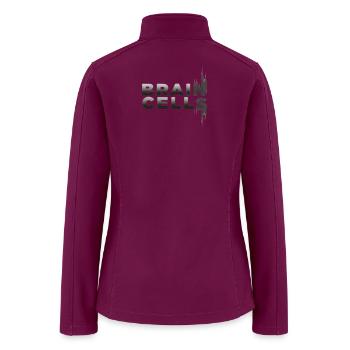 Neural Pulse Brain Cells - Women’s Soft Shell Jacket - raspberry - Back