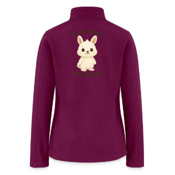 Cotton Puff Rabit - Women’s Soft Shell Jacket - raspberry - Back