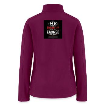 Red chili desin - Women’s Soft Shell Jacket - raspberry - Back