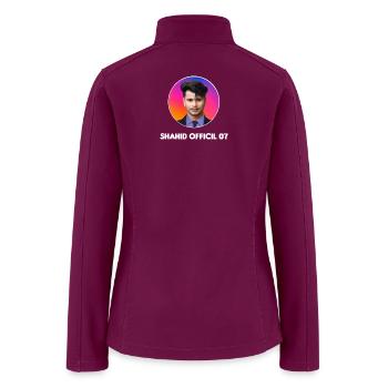 Shahidofficial07  - Women’s Soft Shell Jacket - raspberry - Back
