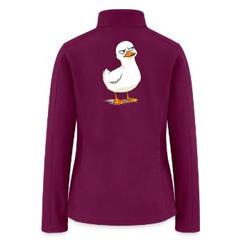 Sassy Duck Attitude - Women’s Soft Shell Jacket - raspberry - Back