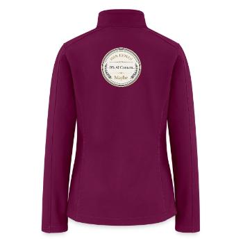 Human-Only Content Badge - Women’s Soft Shell Jacket - raspberry - Back