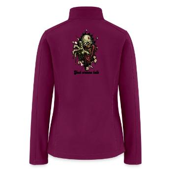 Just Wanna Talk Zombie  - Women’s Soft Shell Jacket - raspberry - Back